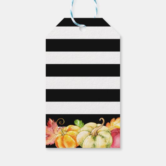 Waterverf najaar Herfst Vrijgezellenfeest Dank u Cadeaulabel (Achterkant)