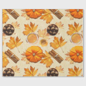 Waterverf najaar Magische  scènes Cadeaupapier (Vlak)