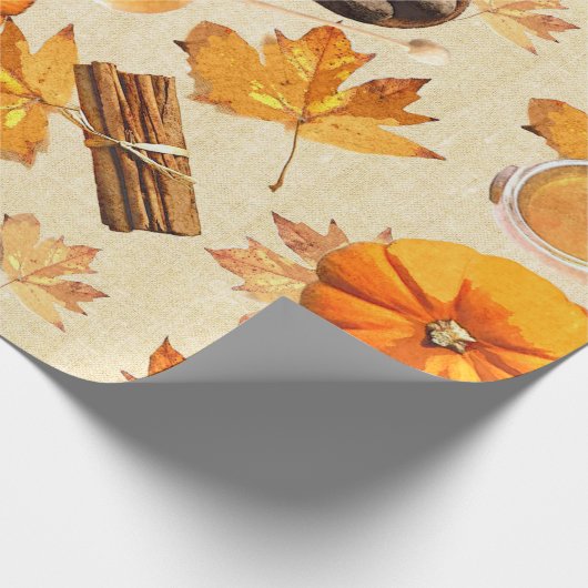 Waterverf najaar Magische scènes Cadeaupapier (Hoek)