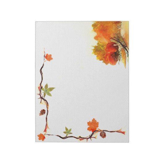 Waterverf najaar notitieblok (Linkerzijde)