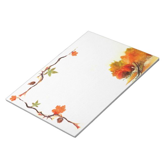 Waterverf najaar notitieblok (Schuin)