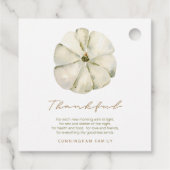 Waterverf najaar pomkin Thankful Thanksgiving Bedankjes Labels (Achterkant)