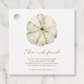 Waterverf najaar pomkin Thankful Thanksgiving Bedankjes Labels (Voorkant)