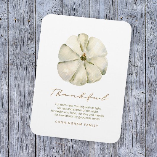 Waterverf najaar pomkin Thankful Thanksgiving Magneet