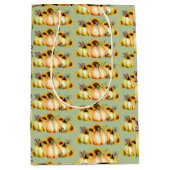 Waterverf najaar pompoen medium cadeauzakje (Voorkant)