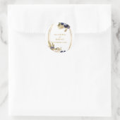 Waterverf najaar ronde sticker (Tas)