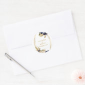 Waterverf najaar ronde sticker (Envelop)