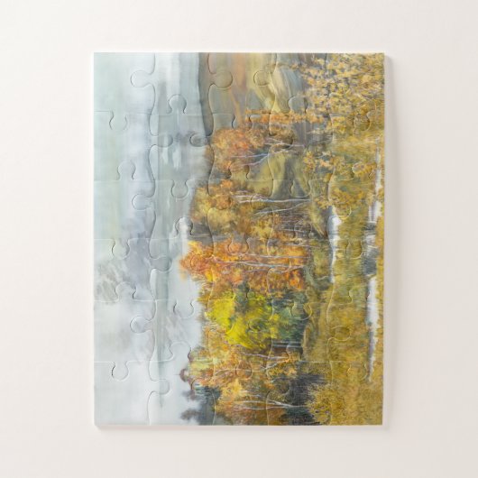 Waterverf najaar schilderen legpuzzel (Verticaal)