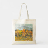 Waterverf najaar schilderen tote bag (Achterkant)