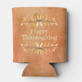 Waterverf najaar Thanksgiving laat aangepaste vers Blikjeskoeler (Achterkant)