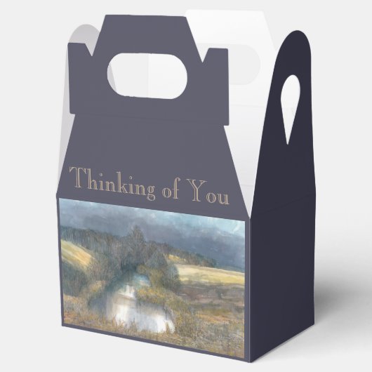 waterverf najaar vijver bedankdoosjes (Geopend)