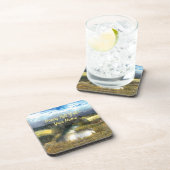 Waterverf najaar vijver bier onderzetter (Rechterzijde)