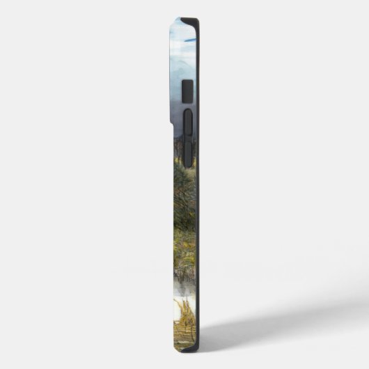 waterverf najaar vijver Case-Mate iPhone case (Achterkant / Links)