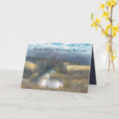 waterverf najaar vijver kaart (Gele Bloem)