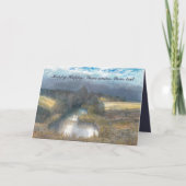 waterverf najaar vijver kaart (Voorkant)