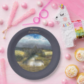 waterverf najaar vijver papieren bordje (Feest)