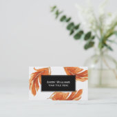 Waterverf najaar visitekaartje (Staand voorkant)