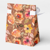 Waterverf najaar Vrijgezellenfeest bloemen Bedankdoosjes (Achterkant)