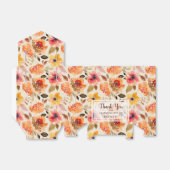 Waterverf najaar Vrijgezellenfeest bloemen Bedankdoosjes (Uitgevouwen)