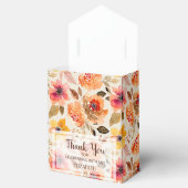 Waterverf najaar Vrijgezellenfeest bloemen Bedankdoosjes (Geopend)