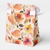 Waterverf najaar Vrijgezellenfeest bloemen Bedankdoosjes (Achterkant)