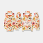 Waterverf najaar Vrijgezellenfeest bloemen Bedankdoosjes (Uitgevouwen)