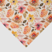 Waterverf najaarbloemen tissuepapier (Detail)