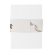 Waterverf najaarbloemen uitnodigingen wikkel (Achterkant Voorbeeld)