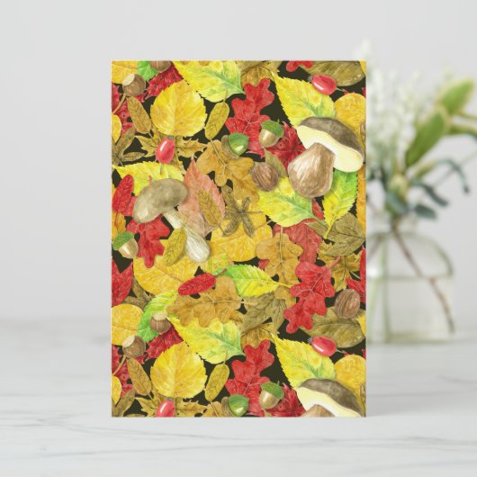 Waterverf najaarpatroon (Staand voorkant)