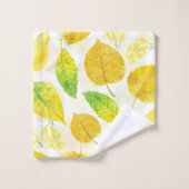 Waterverf najaarpatroon bad handdoek (Wasdoekje)