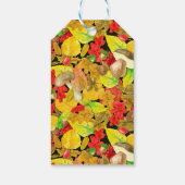 Waterverf najaarpatroon cadeaulabel (Achterkant)
