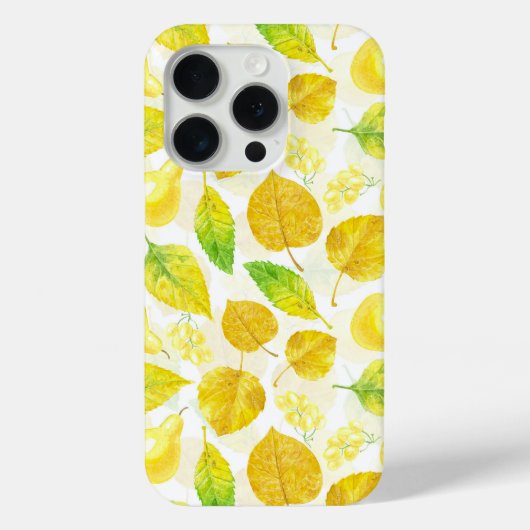 Waterverf najaarpatroon Case-Mate iPhone case (Achterkant)