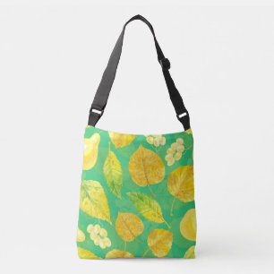 Waterverf najaarpatroon crossbody tas