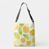 Waterverf najaarpatroon crossbody tas (Achterkant)