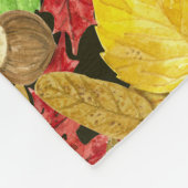 Waterverf najaarpatroon fleece deken (Hoek)