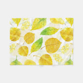 Waterverf najaarpatroon fleece deken (Voorkant (Horizontaal))