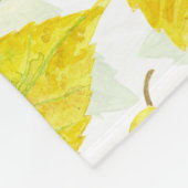 Waterverf najaarpatroon fleece deken (Hoek)