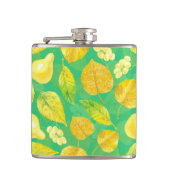 Waterverf najaarpatroon heupfles (Voorkant)