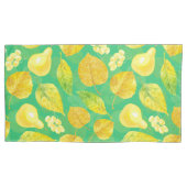 Waterverf najaarpatroon kussensloop (Voorkant-Links)