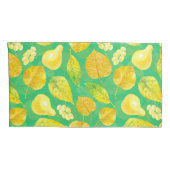 Waterverf najaarpatroon kussensloop (Achterkant-Rechts)