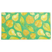 Waterverf najaarpatroon kussensloop (Voorkant-Rechts)