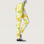 Waterverf najaarpatroon leggings (Rechts)