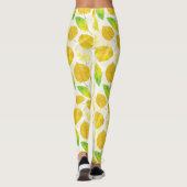 Waterverf najaarpatroon leggings (Achterkant)