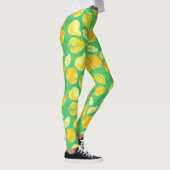 Waterverf najaarpatroon leggings (Rechts)