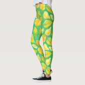 Waterverf najaarpatroon leggings (Links)