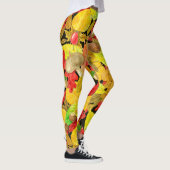 Waterverf najaarpatroon leggings (Rechts)