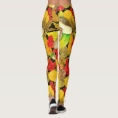 Waterverf najaarpatroon leggings (Achterkant)