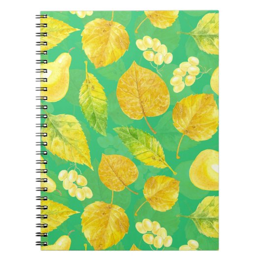 Waterverf najaarpatroon notitieboek (Voorkant)