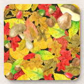 Waterverf najaarpatroon onderzetter (Voorkant)