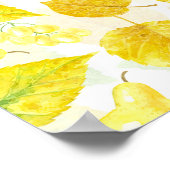 Waterverf najaarpatroon poster (Hoek)